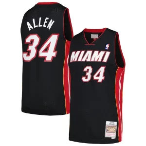 Maravilloso Elegante Ray Allen Miami Heat 2012/13 Hardwood Classics Swingman Jersey Black  para la gran final