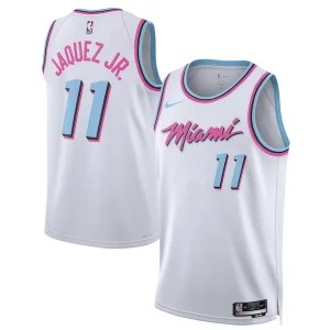Clásico Duradero Bonito Jaime Jaquez Jr. Miami Heat Nike Unisex 2024/25 Swingman Player Jersey City Edition White  para la gran final