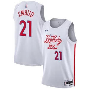 Duradero Delicioso Moderno Joel Embiid Philadelphia 76ers Nike Unisex 2022/23 Swingman Jersey City Edition White  para la gran final