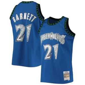 Chulo Kevin Garnett Minnesota Timberwolves 2003/04 Hardwood Classics NBA 75th Anniversary Diamond Swingman Jersey Blue  para la gran final