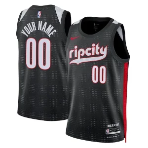 Único Portland Trail Blazers Nike Unisex 2024/25 Custom Swingman Jersey City Edition Black  para la gran final