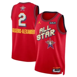 Fácil de llevar Shai Gilgeous Alexander Nike Unisex 2025 NBA All Star Game Swingman Player Jersey Red  para la gran final