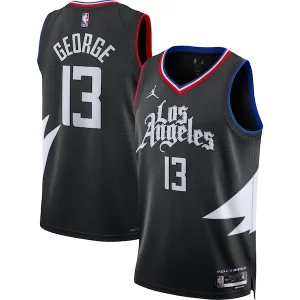 Encantador Estupendo Sofisticado Paul George LA Clippers Jordan Brand Unisex Swingman Jersey Statement Edition Black  para la gran final