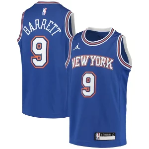 Robusto RJ Barrett New York Knicks Jordan Brand Youth 2020/21 Swingman Player Jersey Statement Edition Blue  para la gran final