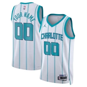 Práctico Charlotte Hornets Jordan Brand Unisex Swingman Custom Jersey White Association Edition  para la gran final