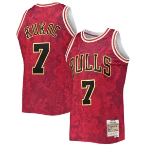 Versátil Toni Kukoc Chicago Bulls Hardwood Classics 1997/98 Lunar New Year Swingman Jersey Red  para la gran final