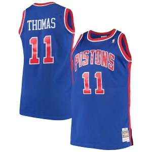 Elegante Único Bonito Isaiah Thomas Detroit Pistons 1988/89 Big & Tall Hardwood Classics Swingman Jersey Royal  para la gran final
