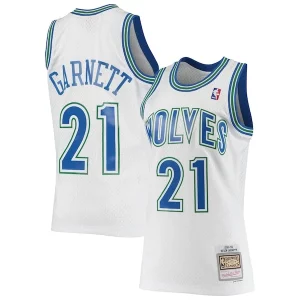 Versátil Kevin Garnett Minnesota Timberwolves 1995/96 Hardwood Classics Swingman Jersey White  para la gran final