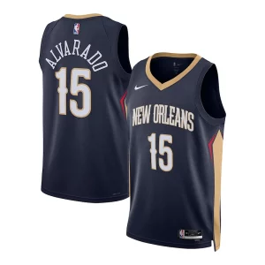 Maravilloso Resistente Delicioso Jose Alvarado New Orleans Pelicans Nike Unisex Swingman Jersey Association Edition Navy  para la gran final