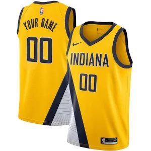 Delicioso Elegante Maravilloso Indiana Pacers Nike 2019/20 Custom Swingman Jersey Yellow Statement Edition  para la gran final