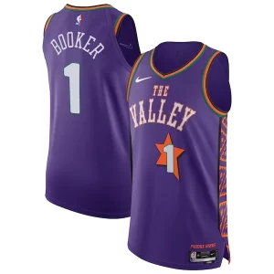 Magnífico Versátil Ideal Devin Booker Phoenix Suns Nike 2024/25 Authentic Player Jersey City Edition Purple  para la gran final