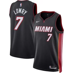 Hermoso Fantástico Robusto Kyle Lowry Miami Heat Nike Unisex Swingman Jersey Icon Edition Black  para la gran final