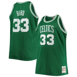 Lujoso Larry Bird Boston Celtics Big & Tall 1985/86 NBA 75th Anniversary Diamond Swingman Jersey Kelly Green  para la gran final