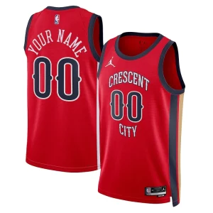 Delicioso Clásico Cool New Orleans Pelicans Jordan Brand Unisex Swingman Custom Jersey Red Statement Edition  para la gran final