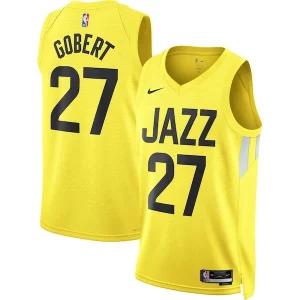 Fácil de llevar Rudy Gobert Utah Jazz Nike Unisex Swingman Jersey Icon Edition Gold  para la gran final