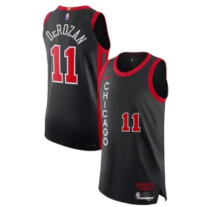 Elegante Nike DeMar DeRozan Chicago Bulls Authentic Jersey City Edition Black  para la gran final