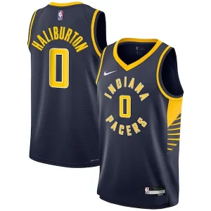 Resistente Tyrese Haliburton Indiana Pacers Nike Youth Swingman Jersey Icon Edition Navy  para la gran final