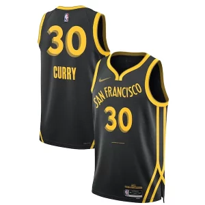 Maravilloso Stephen Curry Golden State Warriors Nike Unisex 2023/24 Swingman Jersey Black City Edition  para la gran final