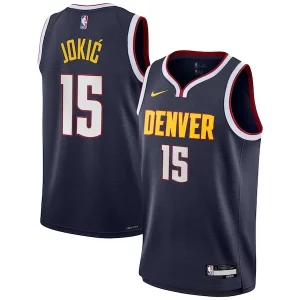 Único Chulo Original Nikola Jokic Denver Nuggets Nike Youth Swingman Jersey Icon Edition Navy  para la gran final