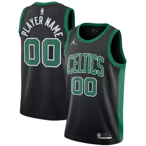 Delicioso Comodo Versátil Boston Celtics Jordan Brand Swingman Custom Jersey Statement Edition Black  para la gran final