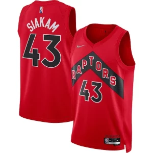 Hermoso Pascal Siakam Toronto Raptors Nike 2021/22 Diamond Swingman Jersey Icon Edition Red  para la gran final