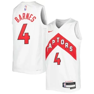 Elegante Sofisticado Delicioso Scottie Barnes Toronto Raptors Nike Youth Swingman Jersey Association Edition White/Red  para la gran final