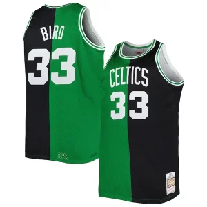 Genial Estupendo Larry Bird Boston Celtics Big & Tall Hardwood Classics 1985/86 Split Swingman Jersey Kelly Green/Black  para la gran final