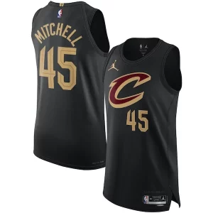 Duradero Donovan Mitchell Cleveland Cavaliers Jordan Brand Authentic Player Jersey Statement Edition Black  para la gran final