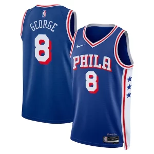 Sofisticado Comodo Clásico Paul George Philadelphia 76ers Nike Unisex 2024 Offseason Addition Nike Swingman Jersey Royal  para la gran final