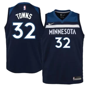 Ideal Versátil Karl Anthony Towns Minnesota Timberwolves Nike Youth Swingman Jersey Navy Icon Edition  para la gran final