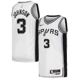 Resistente Chulo Keldon Johnson San Antonio Spurs Nike Unisex Swingman Jersey Association Edition White  para la gran final