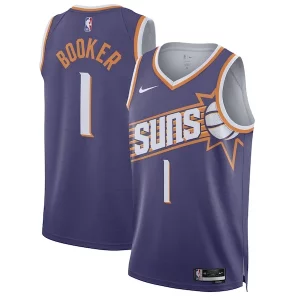 Perfecto Estupendo Devin Booker Phoenix Suns Nike Unisex Swingman Jersey Icon Edition Purple/White  para la gran final
