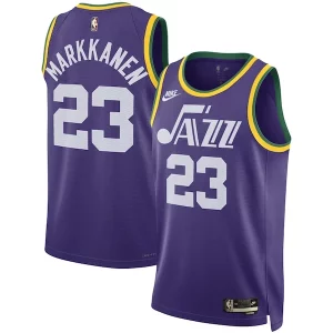 Maravilloso Moderno Lauri Markkanen Utah Jazz Nike Unisex 2023/24 Swingman Replica Jersey Classic Edition Purple  para la gran final