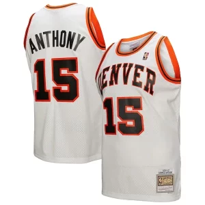 Perfecto Bonito Práctico Carmelo Anthony Denver Nuggets 2006/07 Swingman Jersey White  para la gran final
