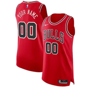 Increíble Chicago Bulls Nike Authentic Custom Jersey Red Icon Edition  para la gran final