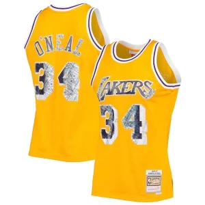 Exquisito Práctico Increíble Shaquille O'Neal Los Angeles Lakers 1996 97 Hardwood Classics NBA 75th Anniversary Diamond Swingman Jersey Gold  para la gran final
