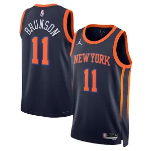 Resistente Jalen Brunson New York Knicks Jordan Brand Unisex Swingman Player Jersey Statement Edition Navy  para la gran final
