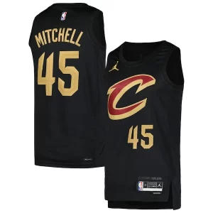 Maravilloso Donovan Mitchell Cleveland Cavaliers Jordan Brand Swingman Player Jersey Statement Edition Black  para la gran final