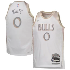 Hermoso Moderno Coby White Chicago Bulls Nike Youth 2024/25 Swingman Player Jersey City Edition White  para la gran final