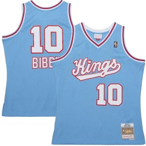 Clásico Cool Genial Mike Bibby Sacramento Kings 2001/02 Hardwood Classics Swingman Jersey Light Blue  para la gran final