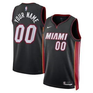 Versátil Comodo Cool Miami Heat Nike Unisex Swingman Custom Jersey Black Icon Edition  para la gran final