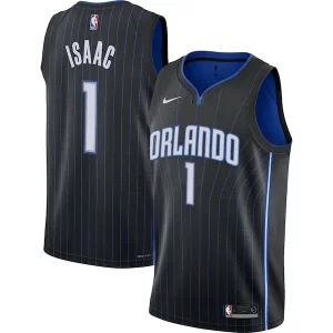 Elegante Jonathan Isaac Orlando Magic Nike Youth Swingman Jersey Icon Edition Black  para la gran final