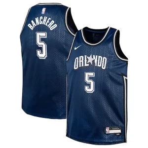 Encantador Lujoso Moderno Paolo Banchero Orlando Magic Nike Youth Swingman Replica Jersey City Edition Navy  para la gran final