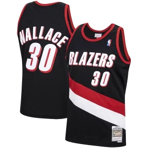Hermoso Increíble Fácil de llevar Rasheed Wallace Portland Trail Blazers 1999/00 Hardwood Classics Swingman Jersey Black  para la gran final