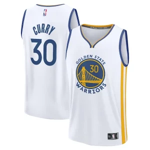 Magnífico Único Genial Stephen Curry Golden State Warriors Youth Fast Break Replica Player Jersey Association Edition White  para la gran final