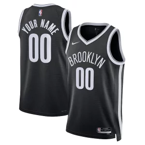 Ideal Elegante Genial Brooklyn Nets Nike Unisex Swingman Custom Jersey Black Icon Edition  para la gran final
