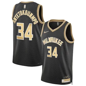 Fácil de llevar Único Giannis Antetokounmpo Milwaukee Bucks Nike Unisex Select Series Swingman Jersey Black  para la gran final