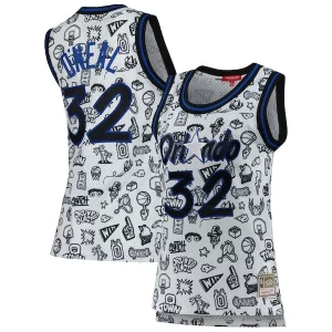 Magnífico Exquisito Shaquille O'Neal Orlando Magic Women's 1994 Doodle Swingman Jersey White  para la gran final