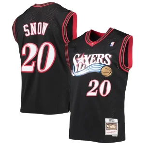 Lujoso Eric Snow Philadelphia 76ers 2000/01 Hardwood Classics Swingman Jersey Black  para la gran final