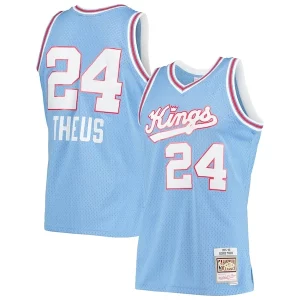 Cool Robusto Reggie Theus Sacramento Kings 1985/86 Hardwood Classics Swingman Jersey Light Blue  para la gran final